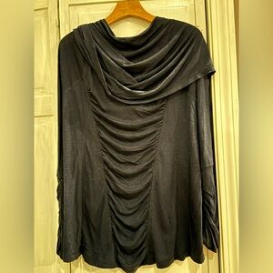 Zella Dark Blue Flowy Top